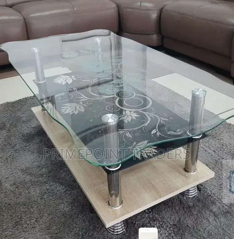 Executive Glass Coffee Table,Premium Glass Coffee Table for Contempor