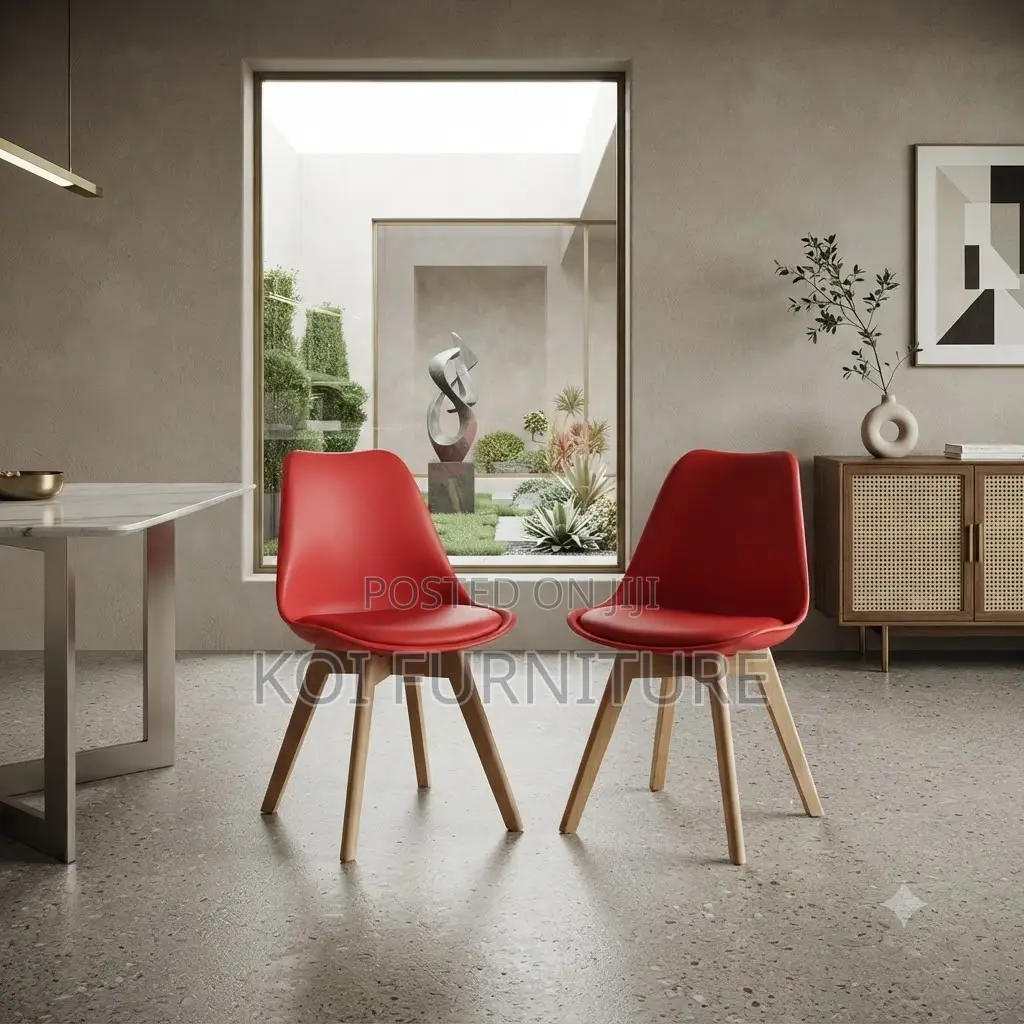 Dining Chairs; Plastic Home Dining Eames Cushioned Chair