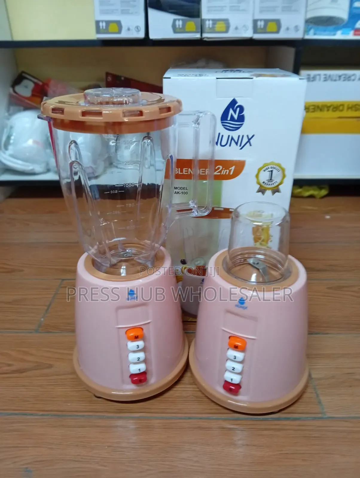 Nunix Ak-100 Electric Blender and Smoothie Maker With Grinding Mill