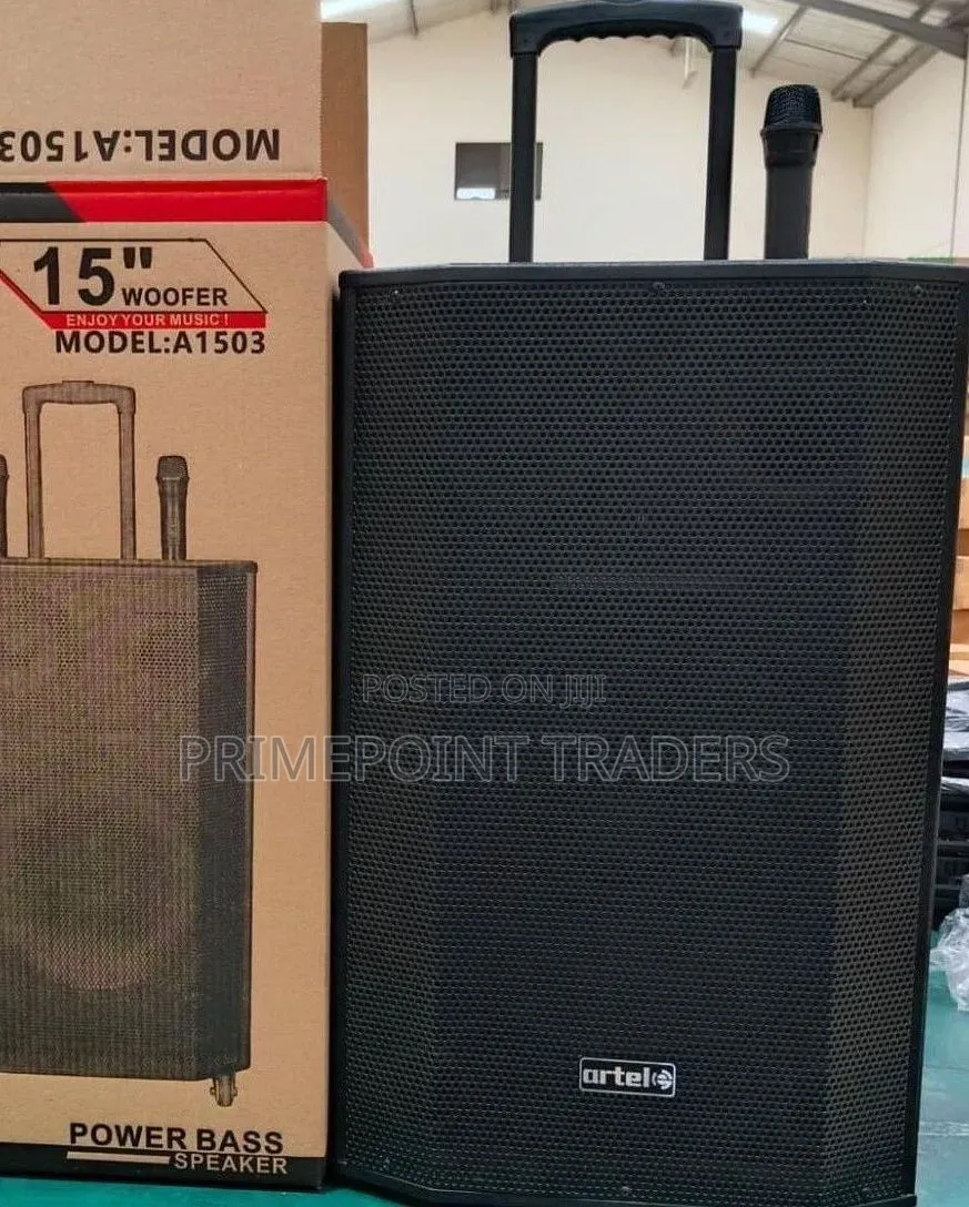 Artel A1503 15-Inch Bluetooth Rechargeable Speaker With Wireless