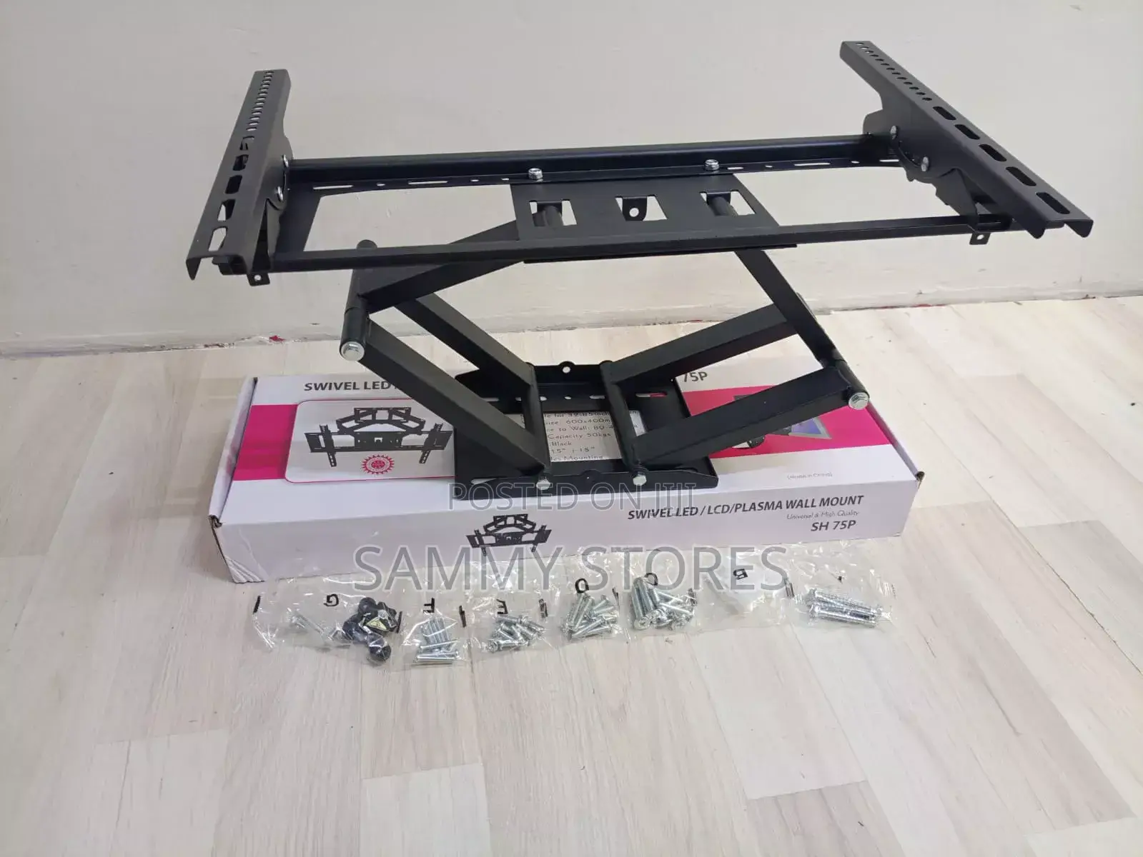 TV Mount for 32-75 Inch TVS – Heavy Duty Steel Wall With Mounting Kit