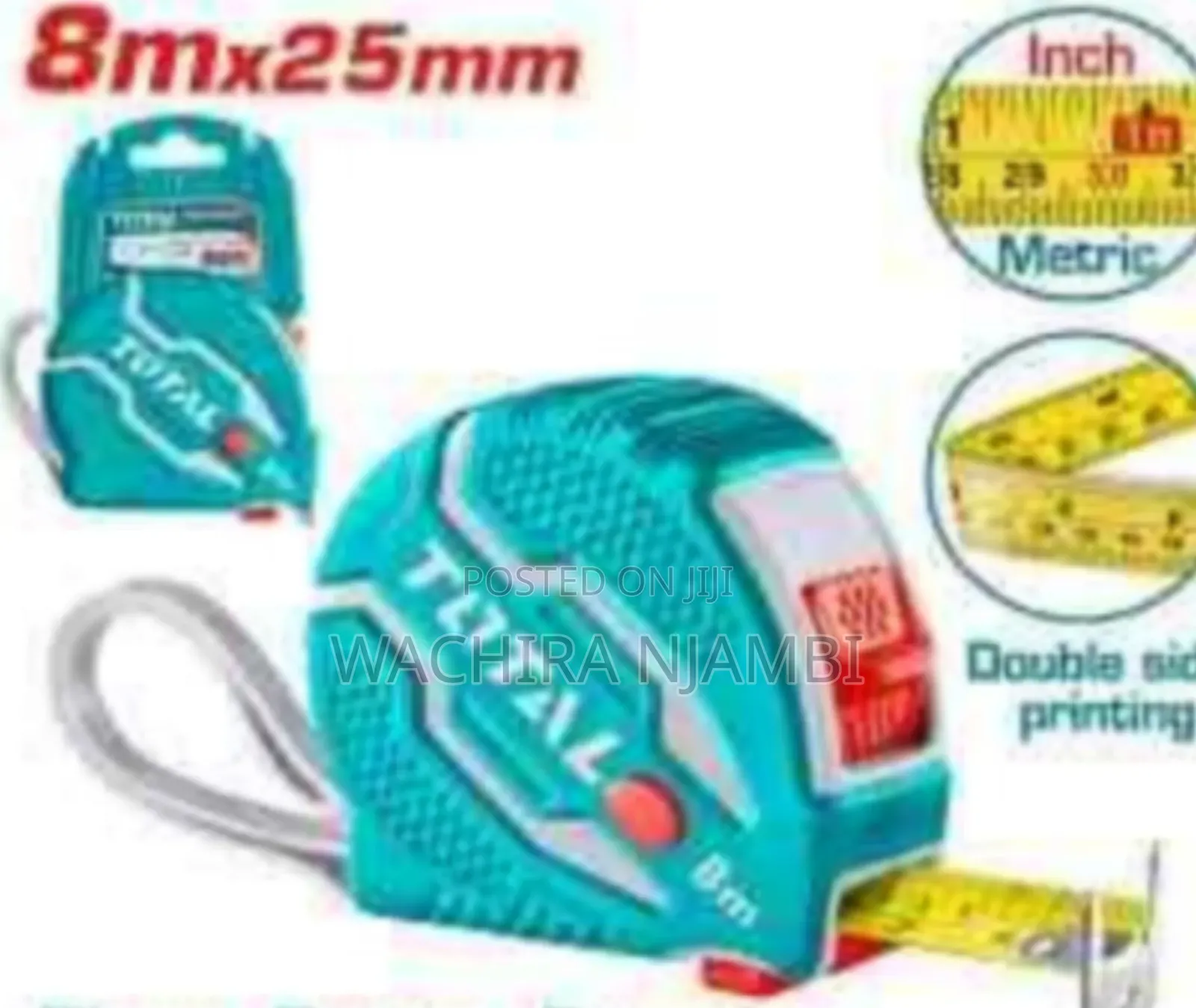 8m 25mm Steel Measuring Tape
