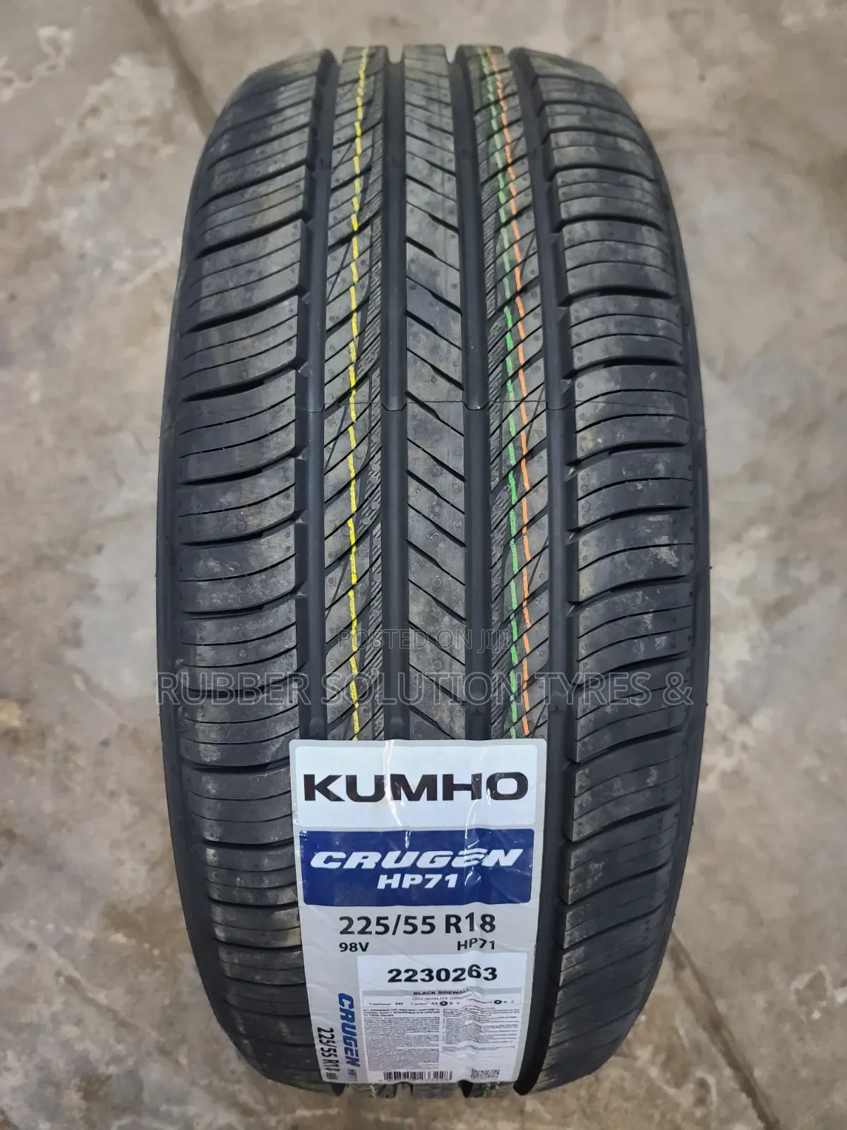 225 /55 R18 Kumho Tyres 98v Crugen Hp71