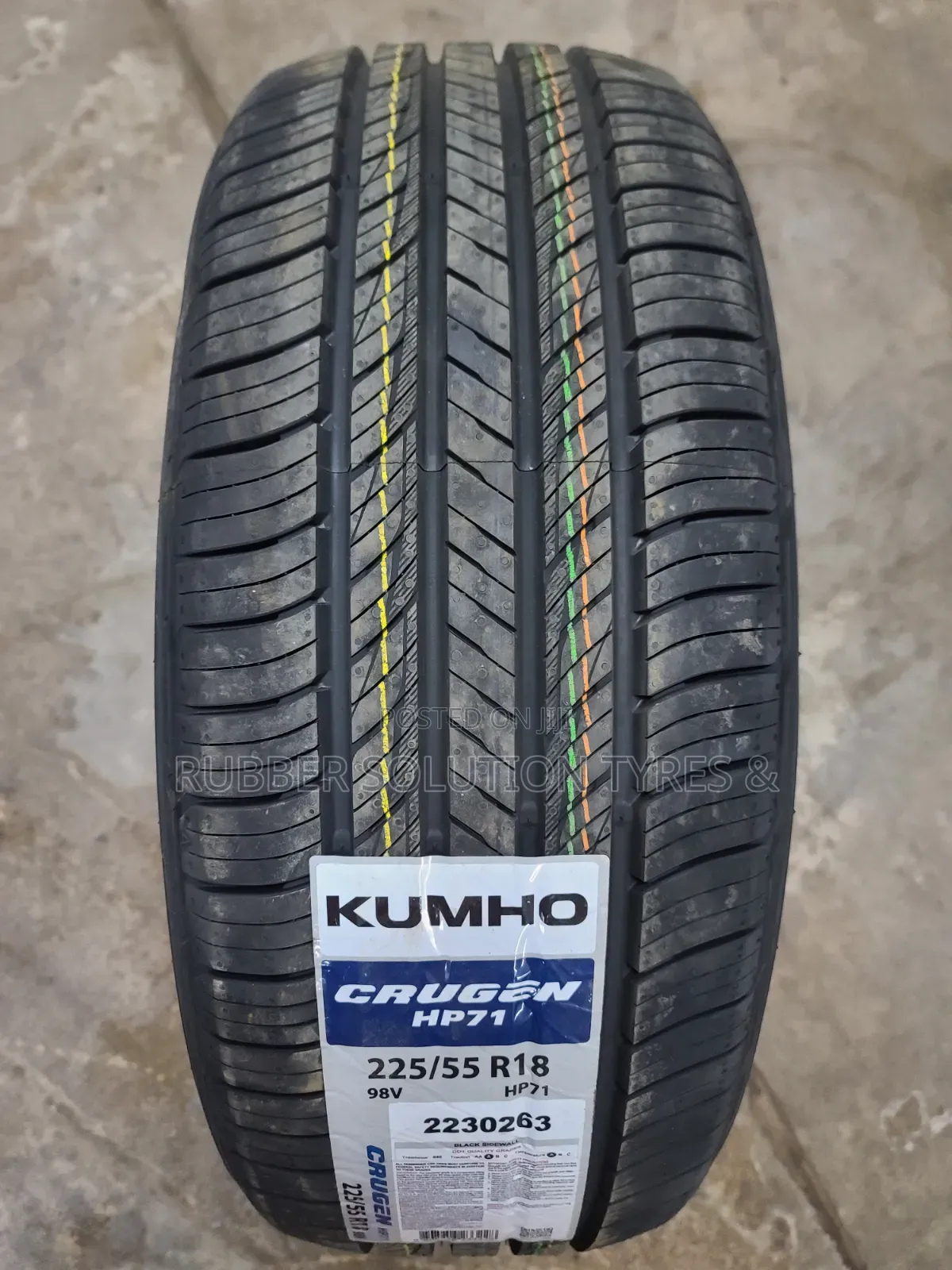 225 /55 R18 Kumho Tyres 98v Crugen Hp71