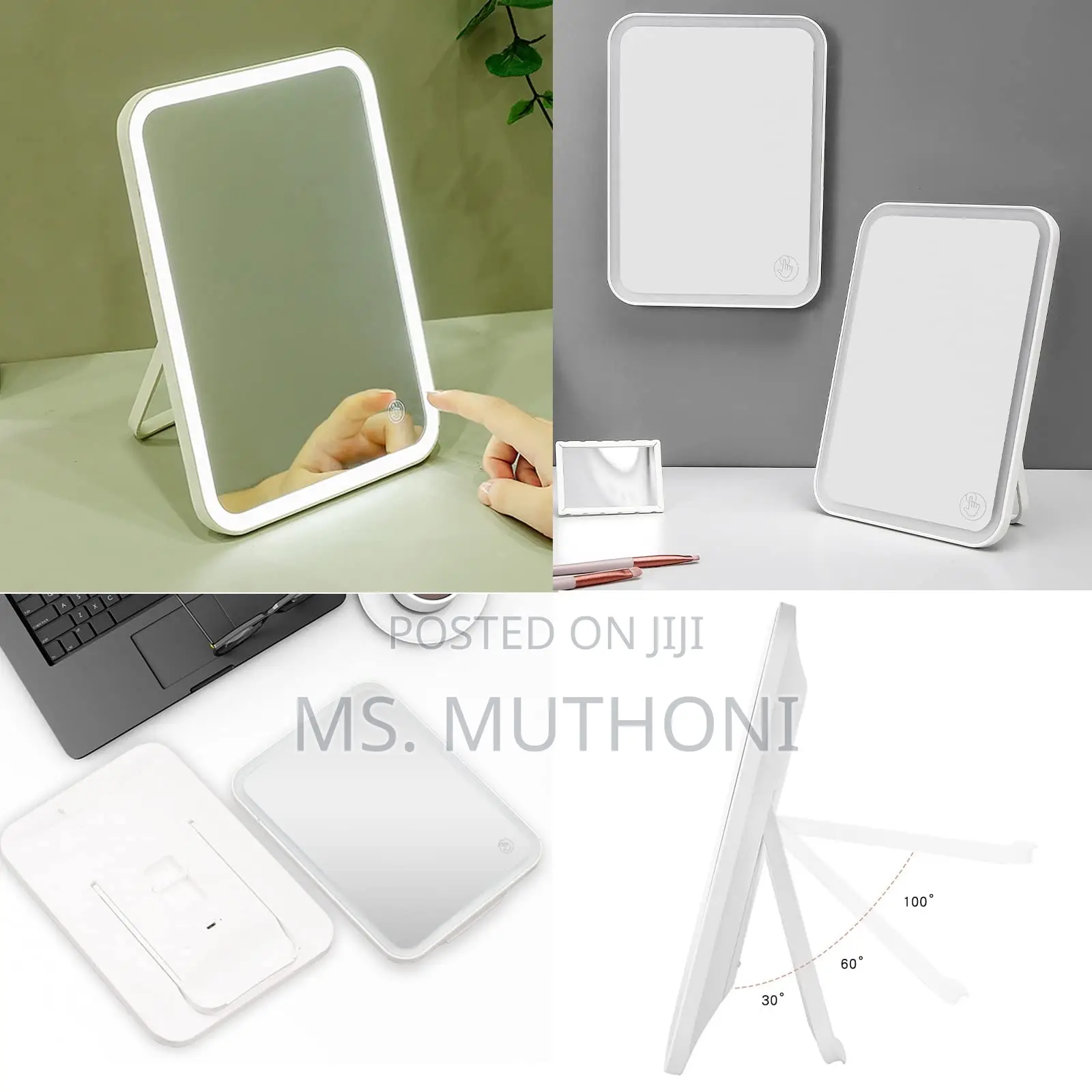 Sleek, Rechargeable Led Mirror