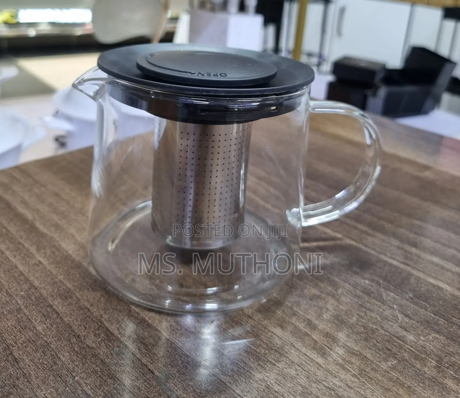 Ultra-Modern Premium Borosilicate Glass Teapot With Infuser