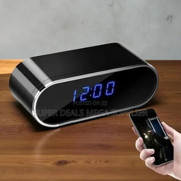 Ultra High Super Quality Wifi Alarm Table Clock Hidden Spy Camera