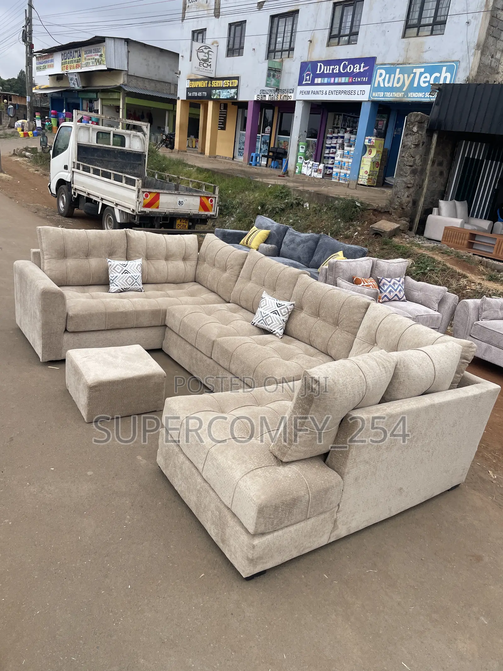 A Classic Nine Seater U ~ Shape Sofa