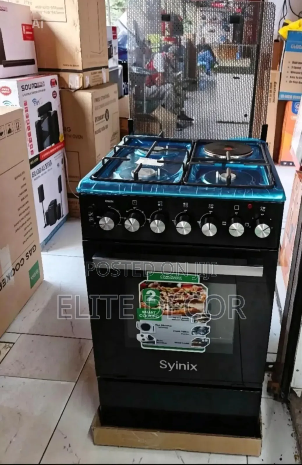 Syinix 50 By55 3+1 Standing Cooker With Electric Oven