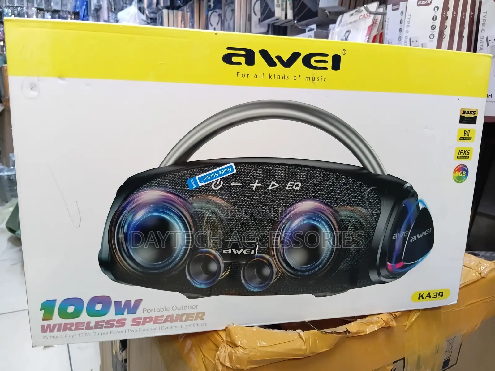 Awei Ka39 100w Bluetooth Speaker - Black