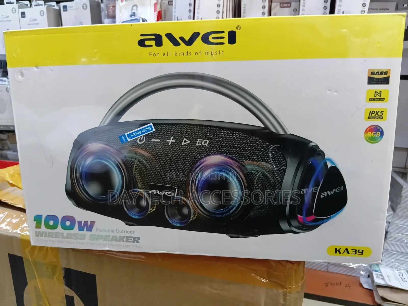 Awei Ka39 100w Bluetooth Speaker - Black
