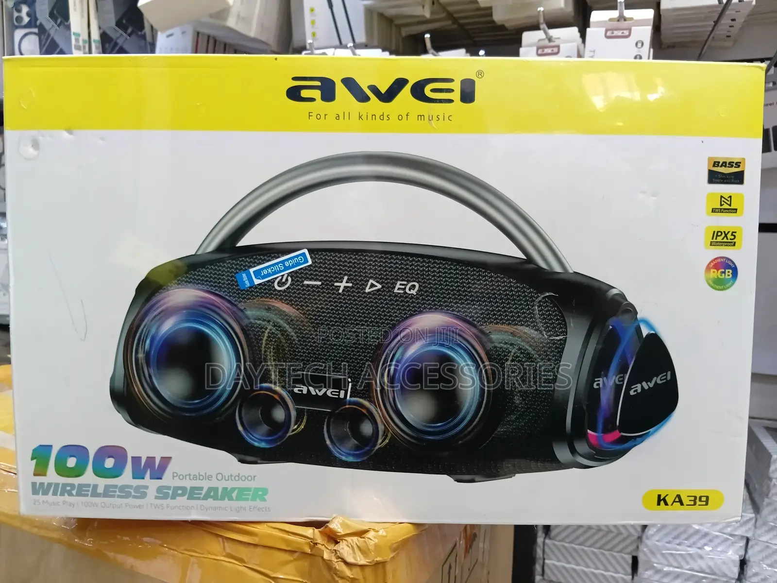 Awei Ka39 100w Bluetooth Speaker - Black