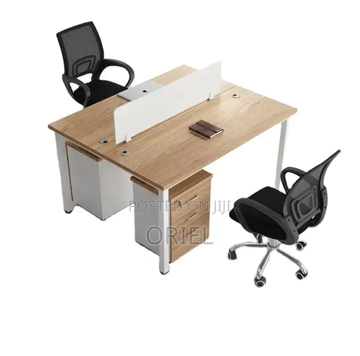 Office Workstation : Minimalist 2-Seater Shared Workstation
