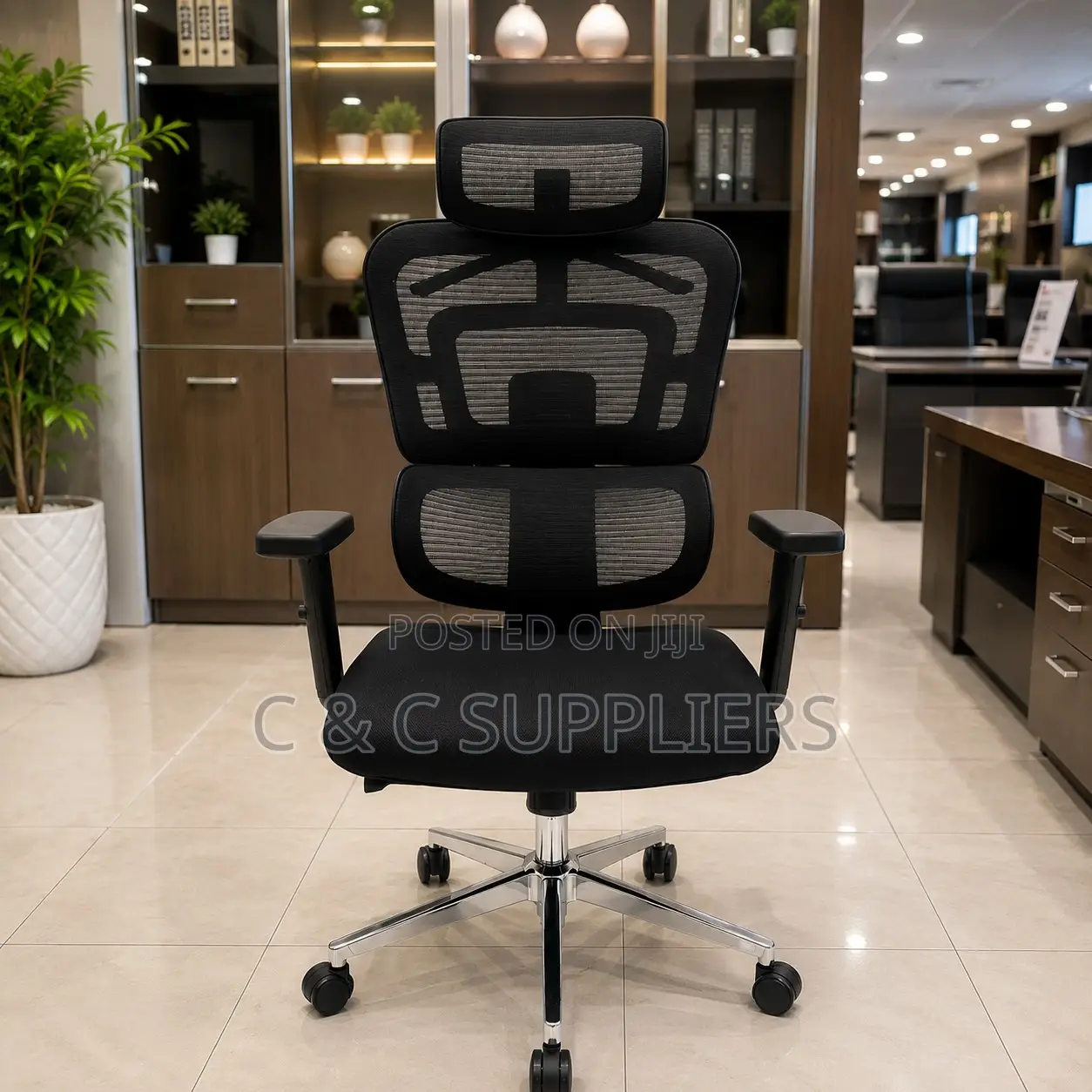 Swivel Mesh High Back Staff Chair