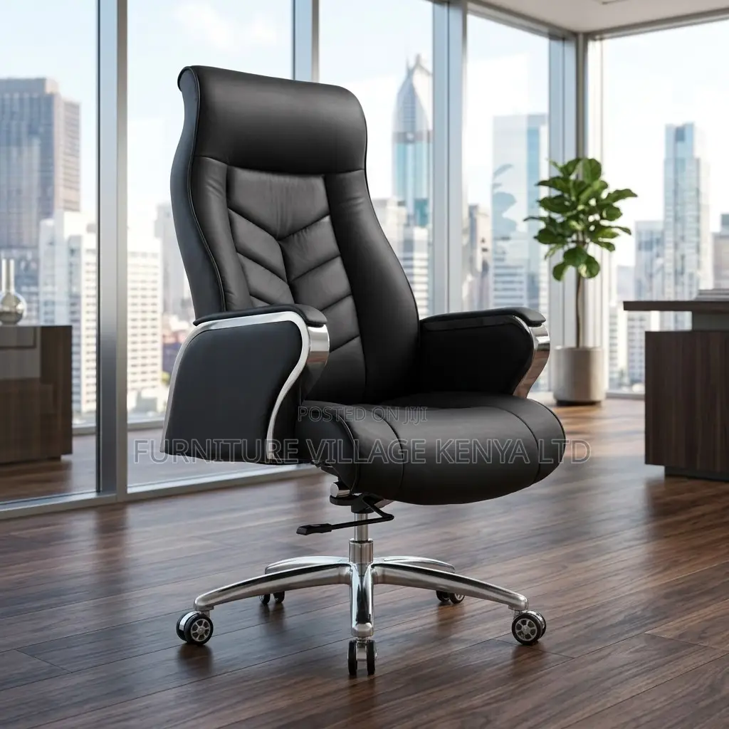 Leather Executive Office Chair Ergonomic Boss Reclining Chair