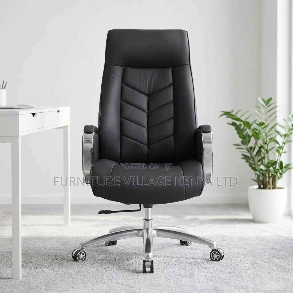 Leather Executive Office Chair Ergonomic Boss Reclining Chair