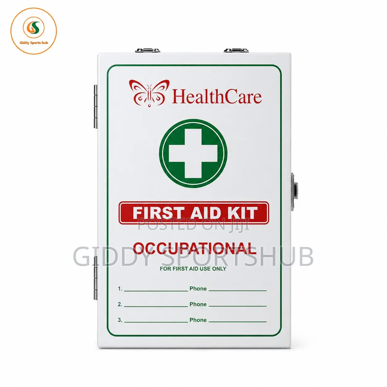 Complete Occupational First Aid Kit – Stocked Metal Emergency Box