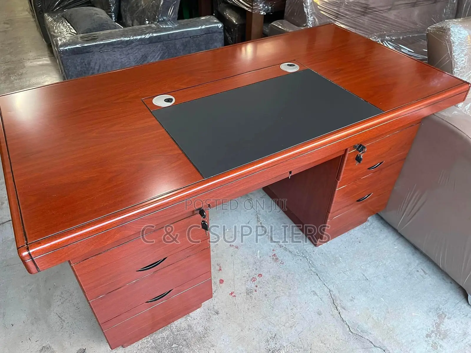 Mahogany Office Desk-1400mm