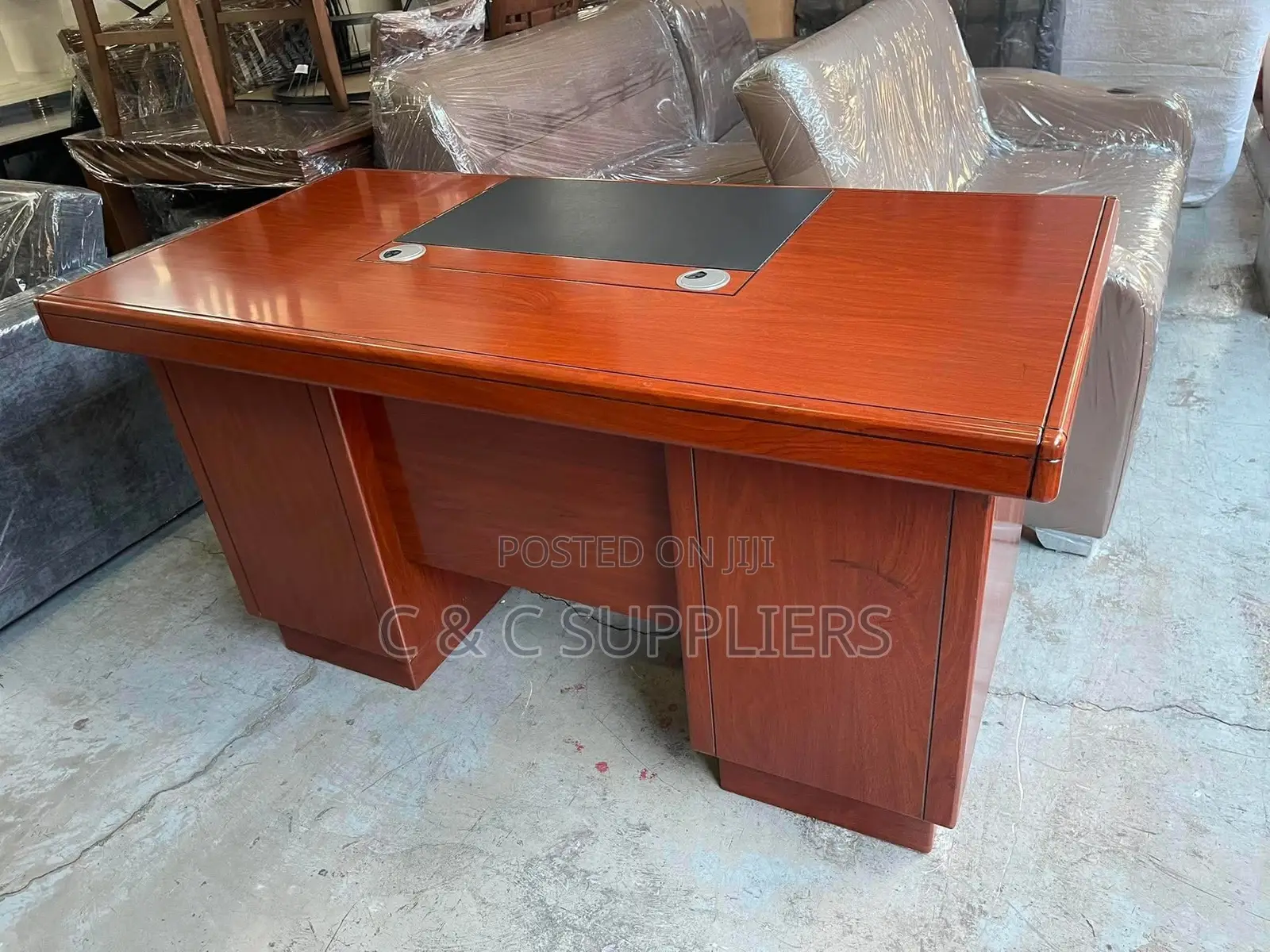 Mahogany Office Desk-1400mm