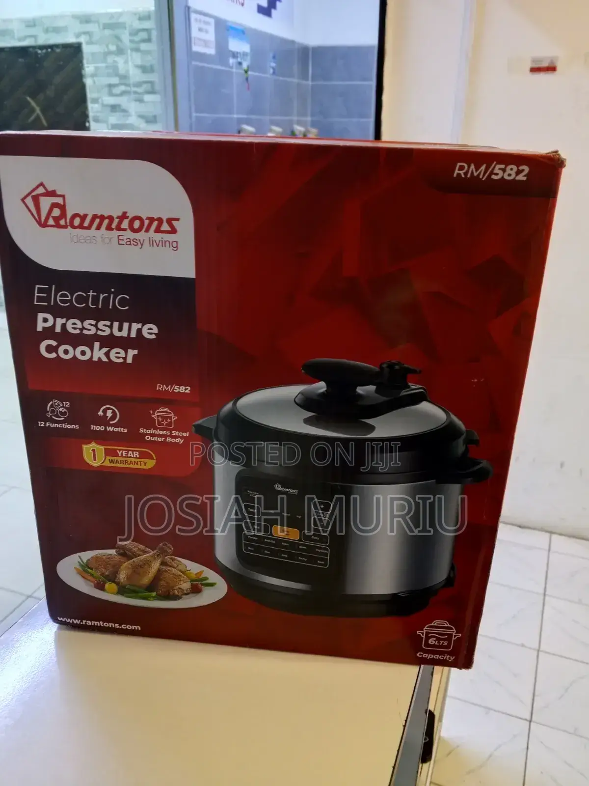 Ramtons Rm 582 6l Electric Pressure Cooker