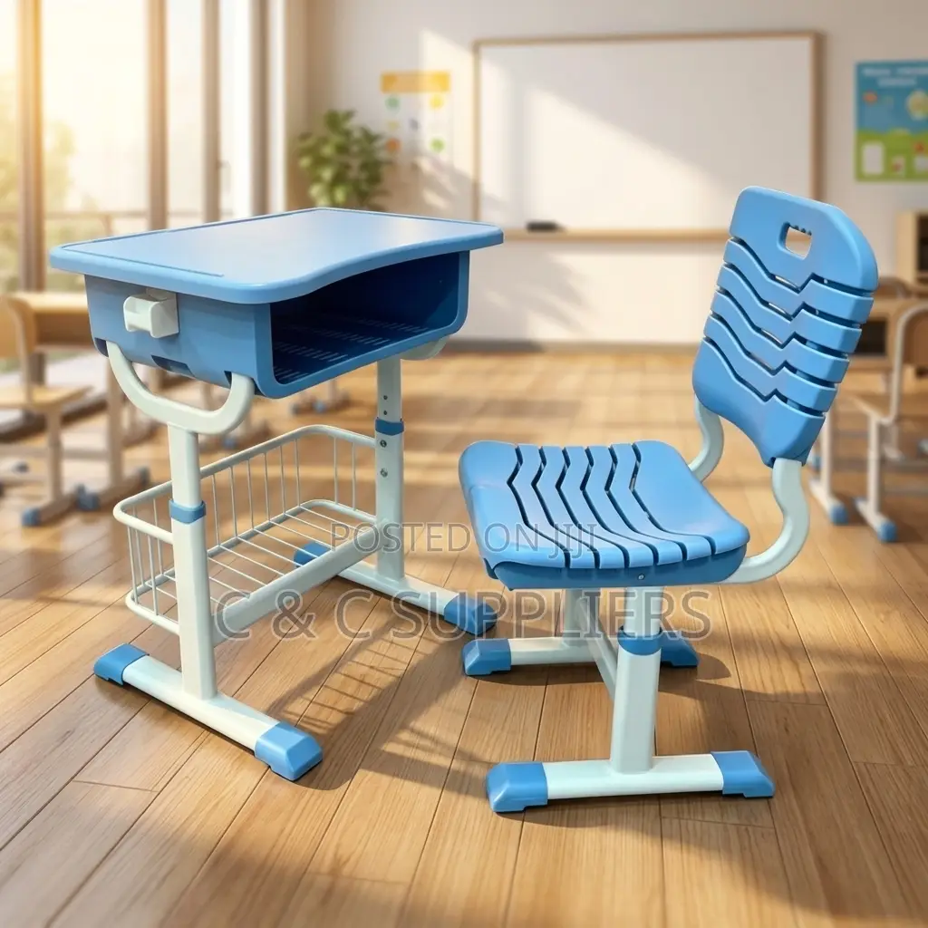 Plastic Adjustable Home Kids Desk Chair