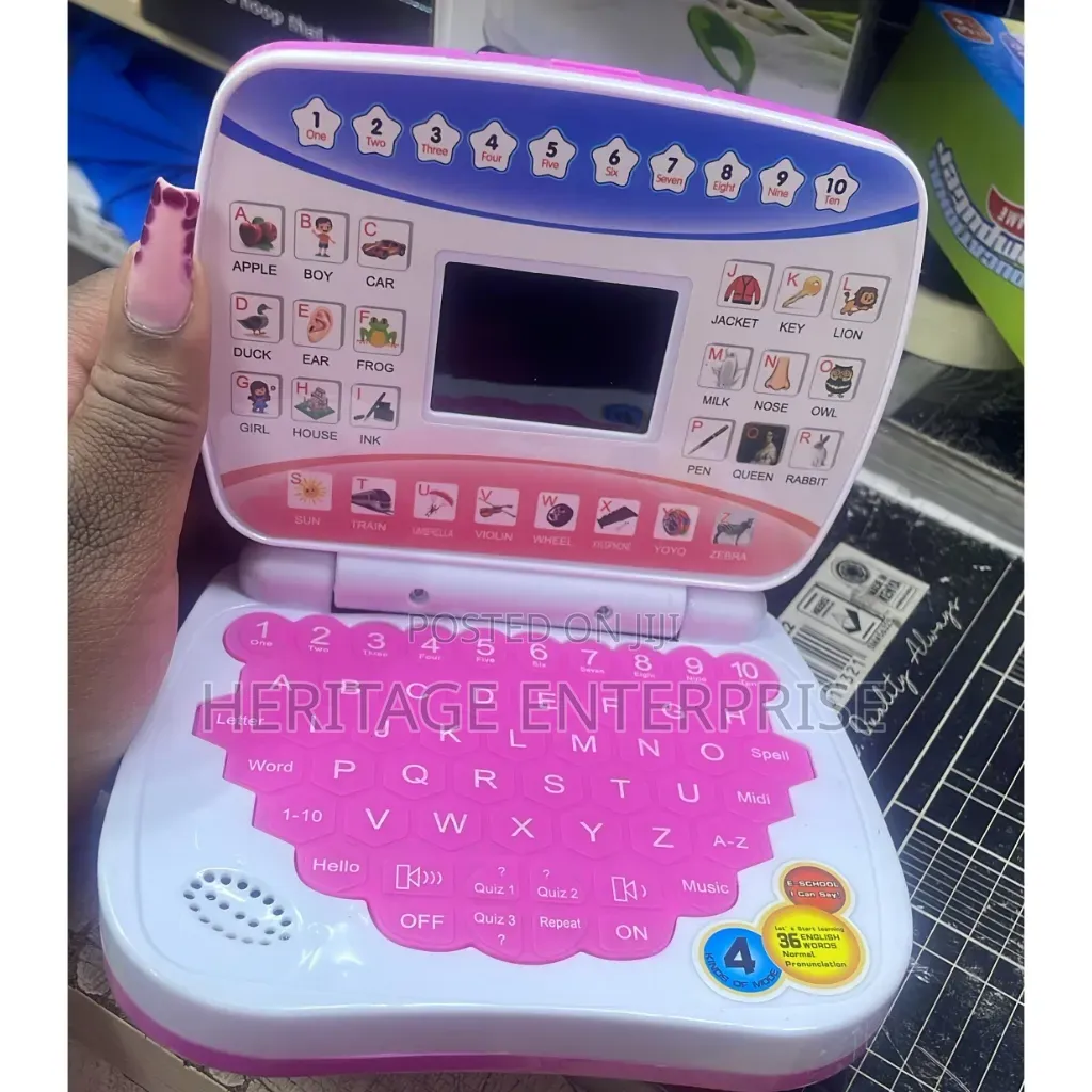 Kids Laptop Tablet Play Toy Set