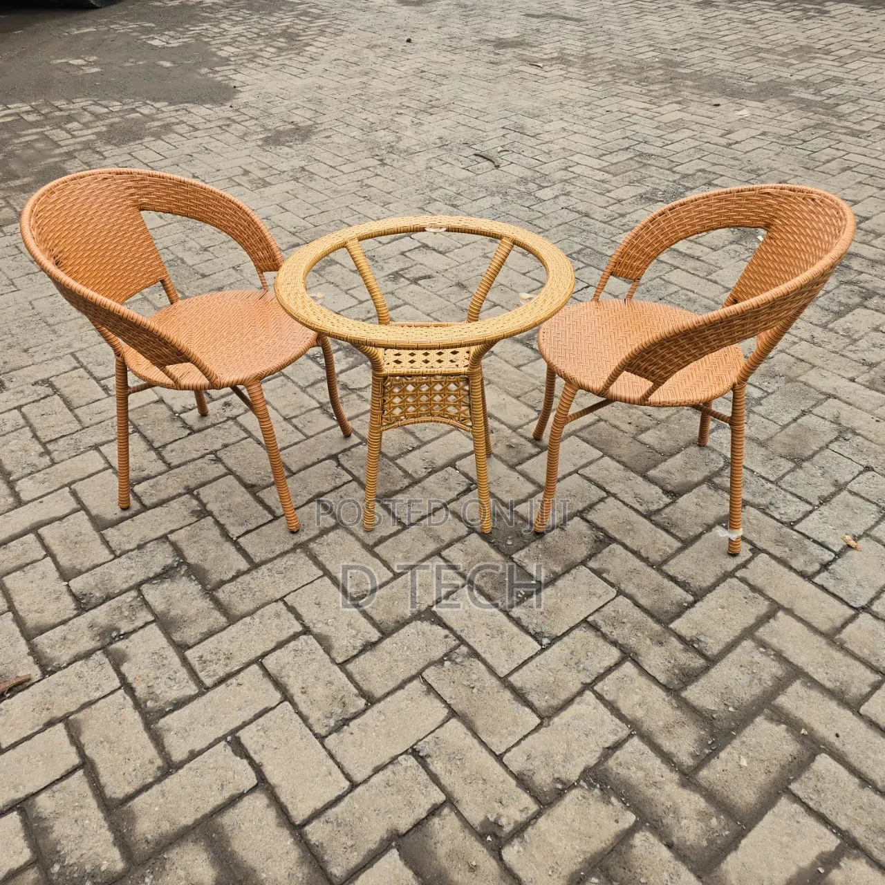 2 Seater Rattan Balcony Set