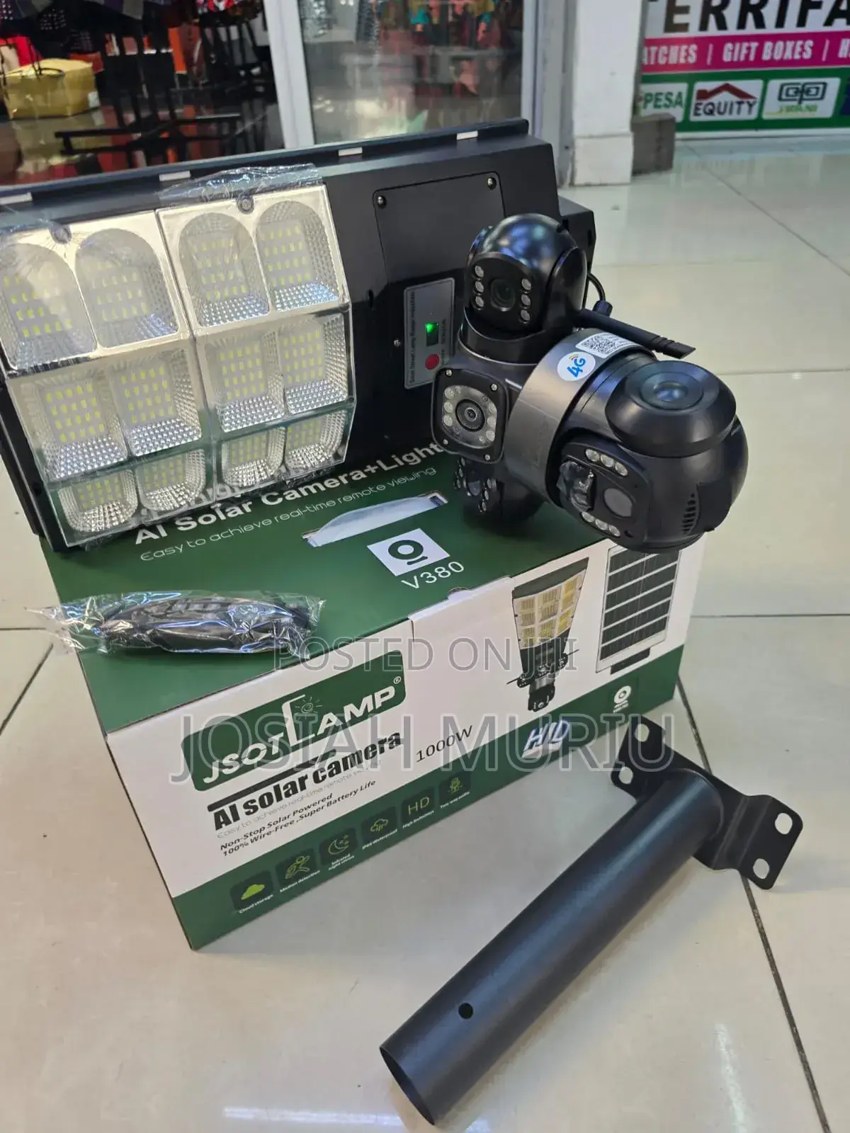Hd Solar Camera With 1000watts Streetlight