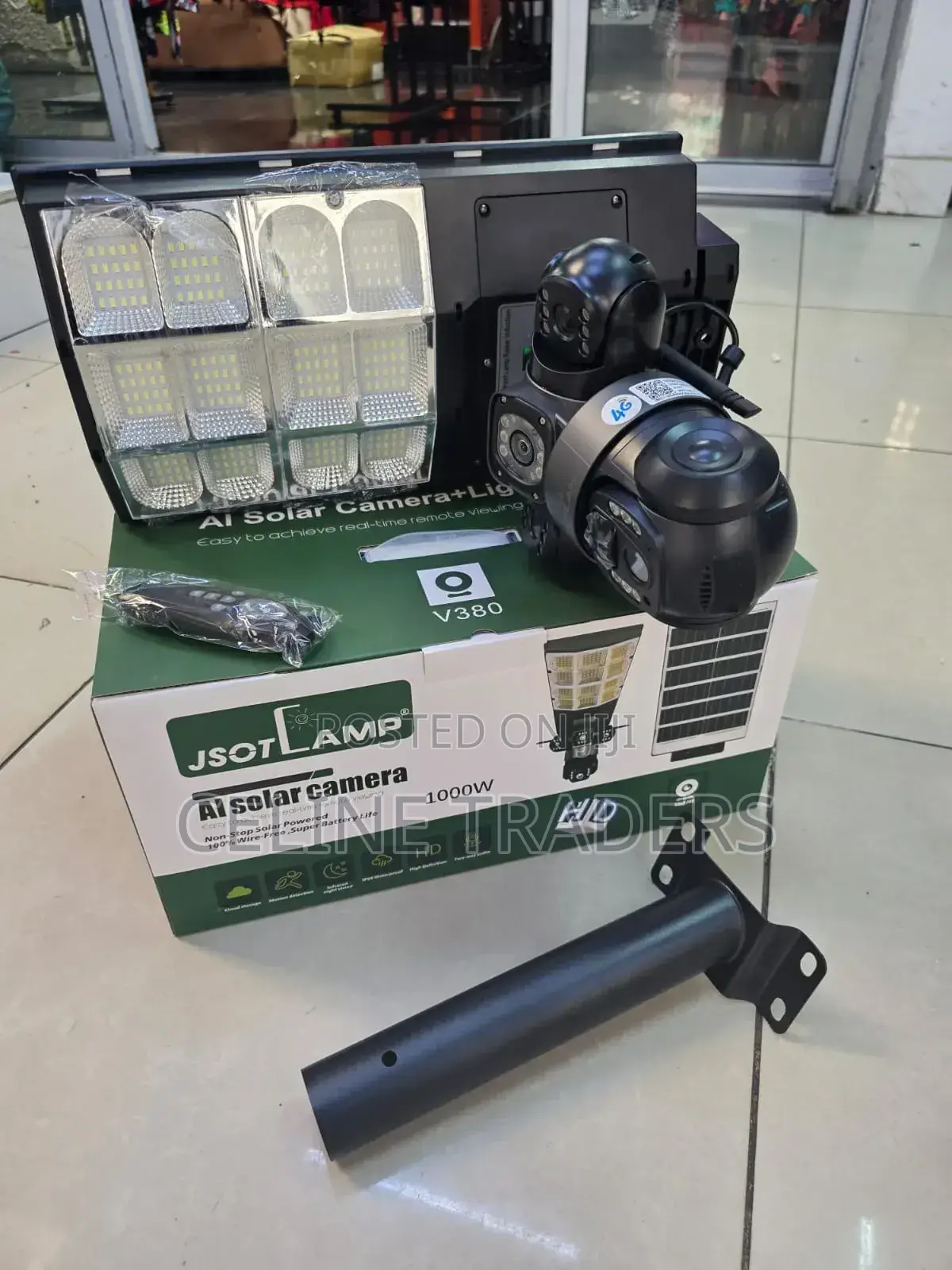 Hd Solar Camera With 1000watts Streetlight