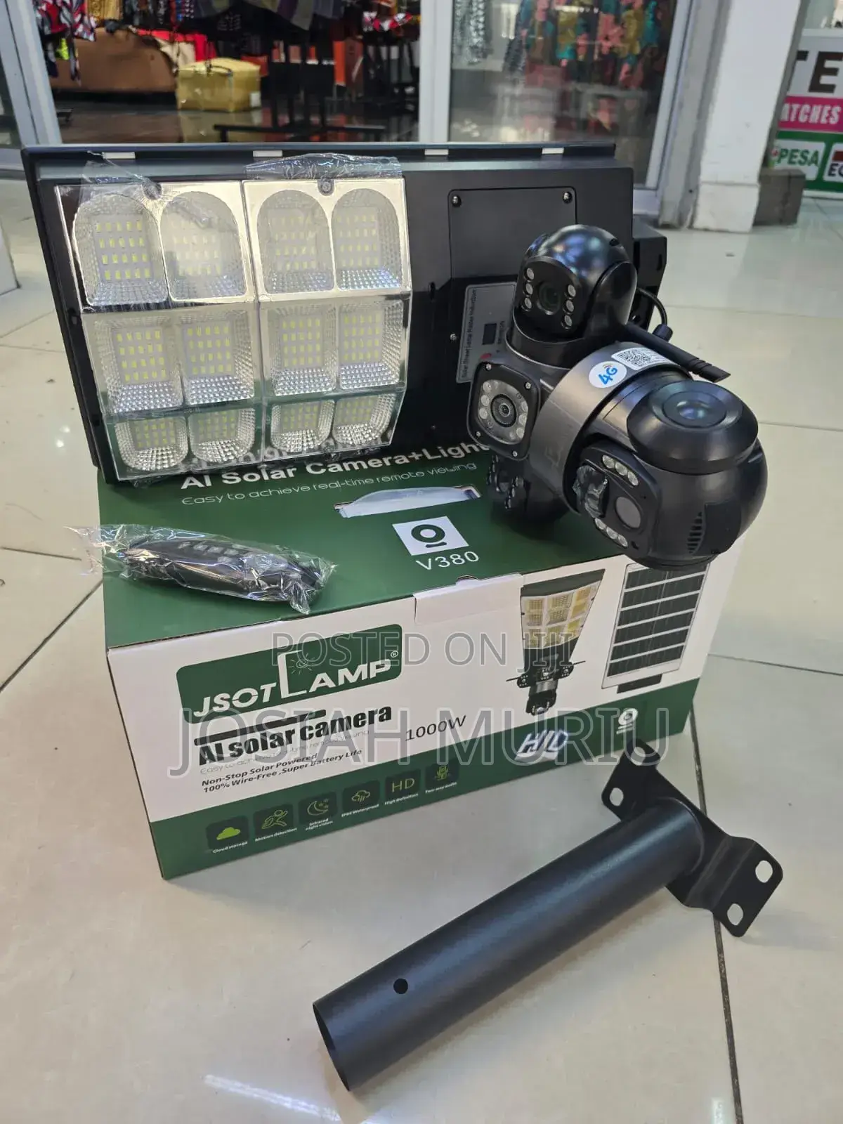Jsot 1000w Solar Streetlight With Hd Triple Camera