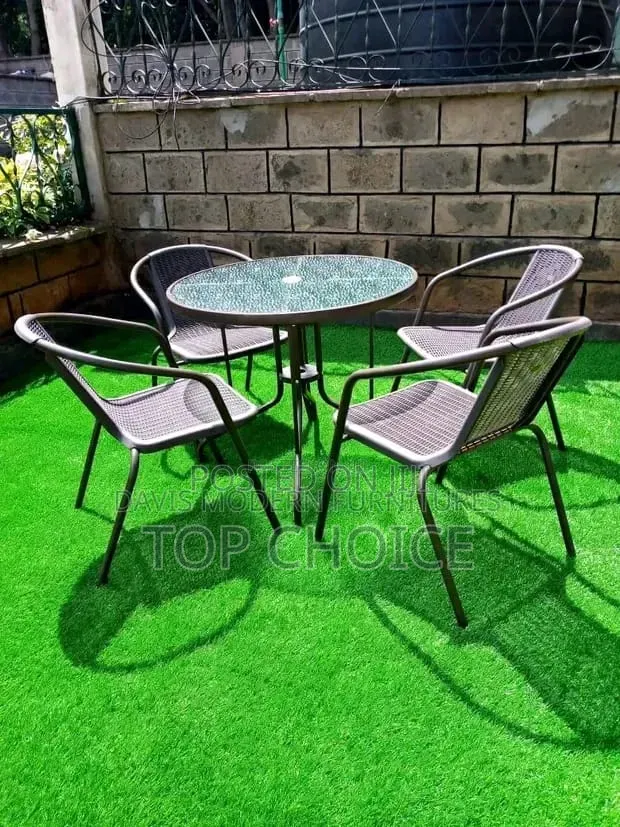 Outdoor Table With 4 - Chairs / Garden Set