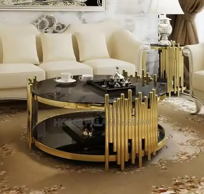 Centre Table: High End Versatile Double Deck Black Table