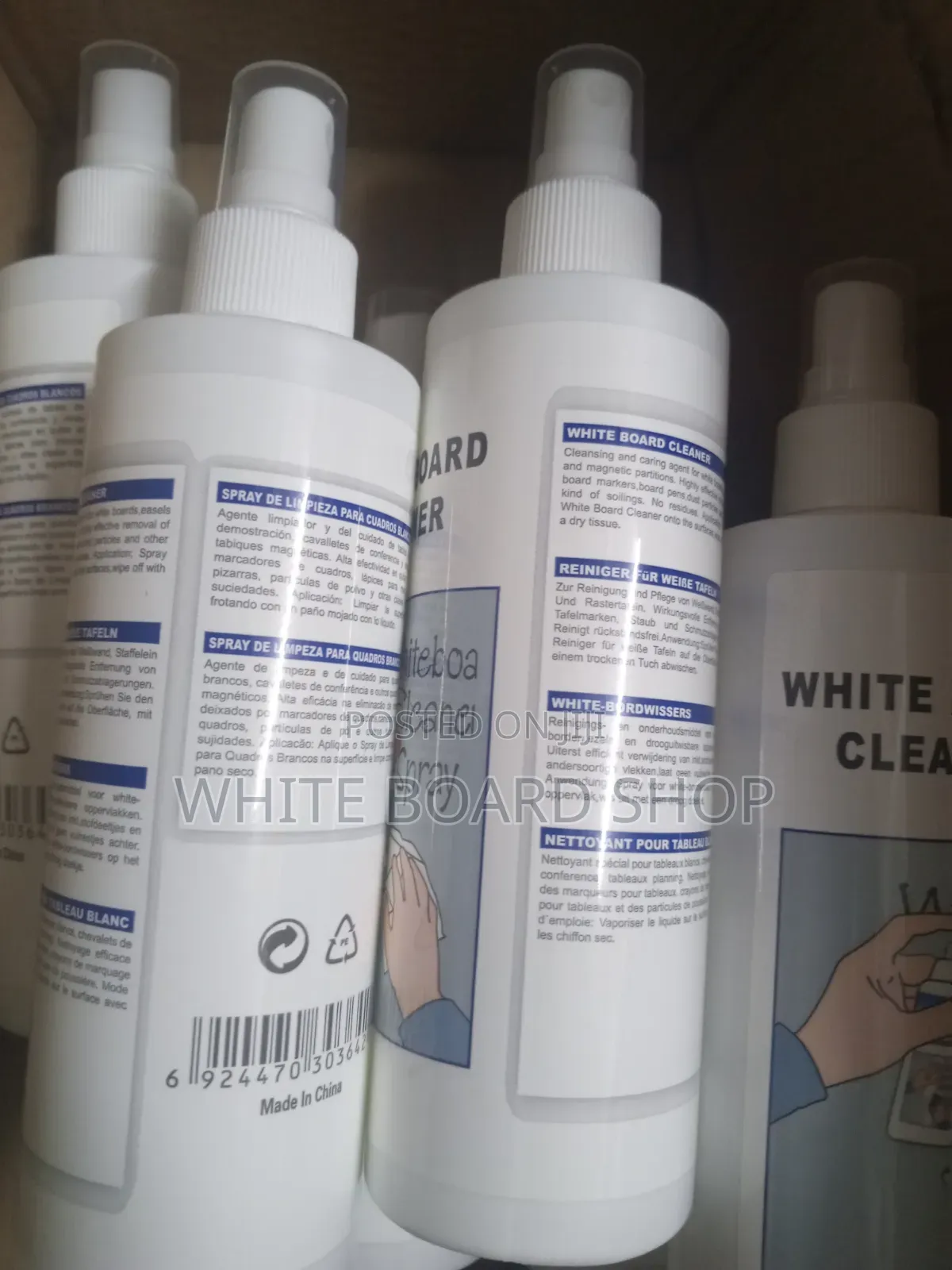 Stain Remover/Cleaner for White Boards 150ml