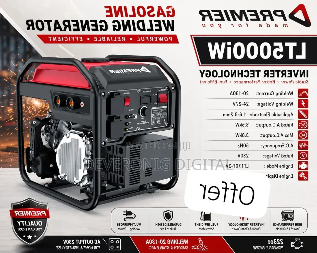 Premier Lt500iw Gasoline Welding Generator