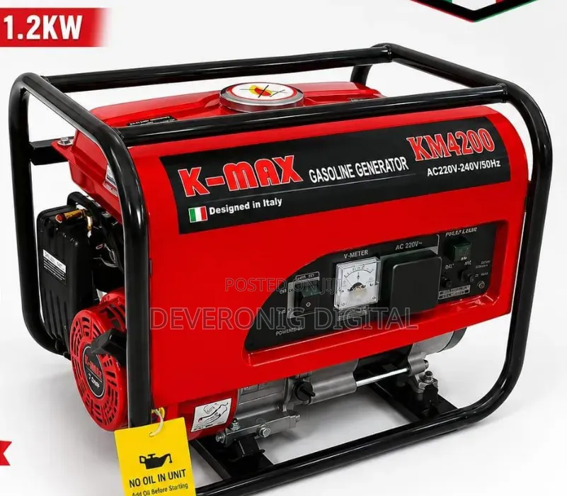 K Max Gasoline Generator 4stroke 1.2kw