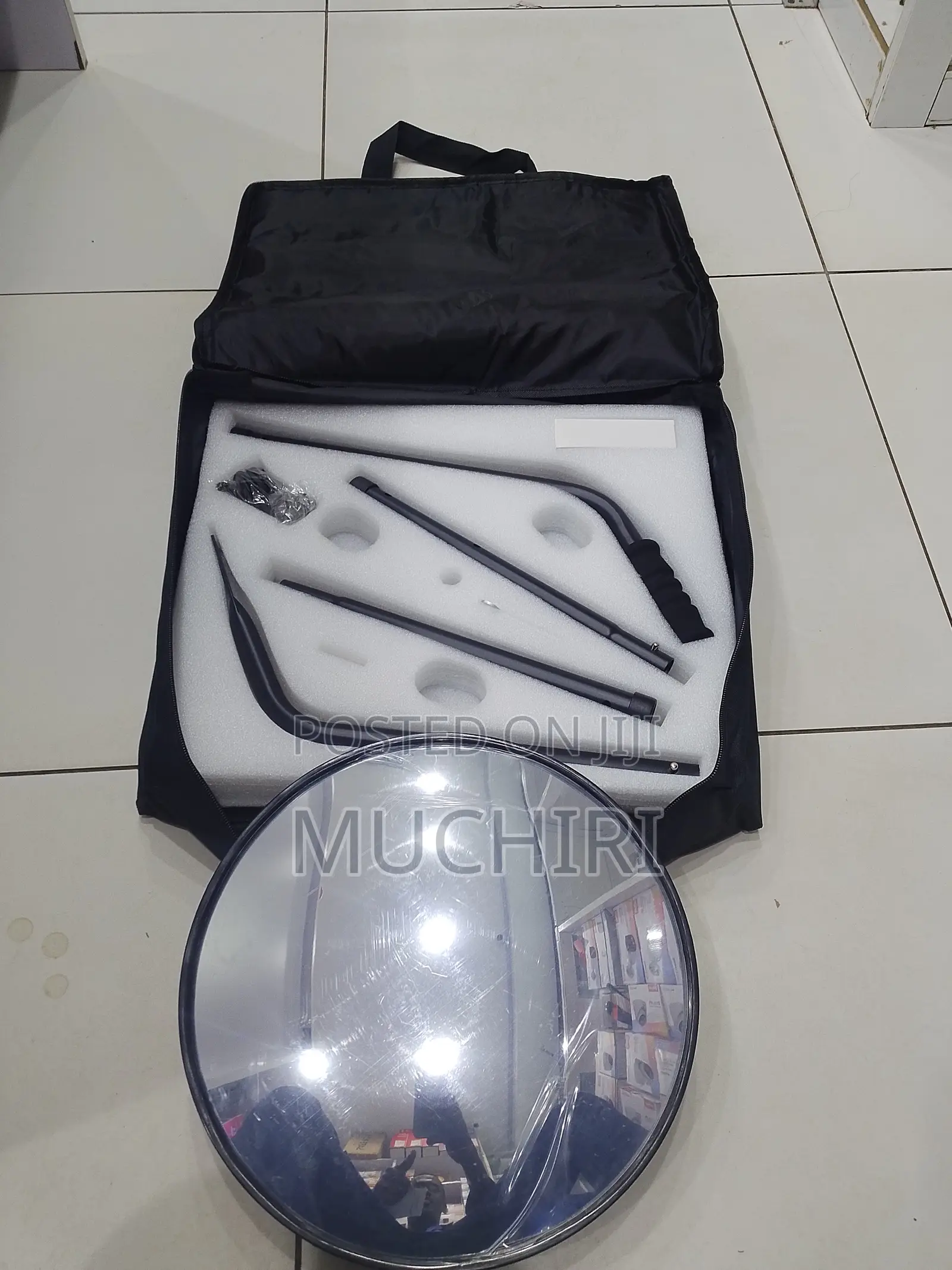 Vehicle Undersearch Security Inspection Mirror With Led Light