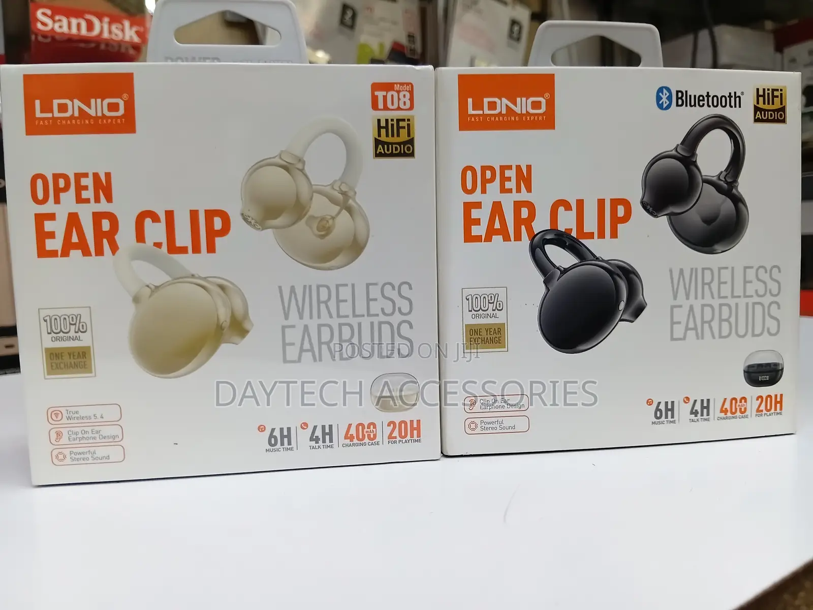 These Are Ldnio T08 Open Ear Clip Wireless Earbuds