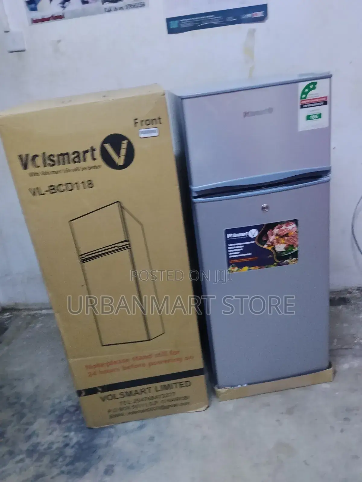 Volsmart 118l Double Door Refrigerator Energy Saving Fridge
