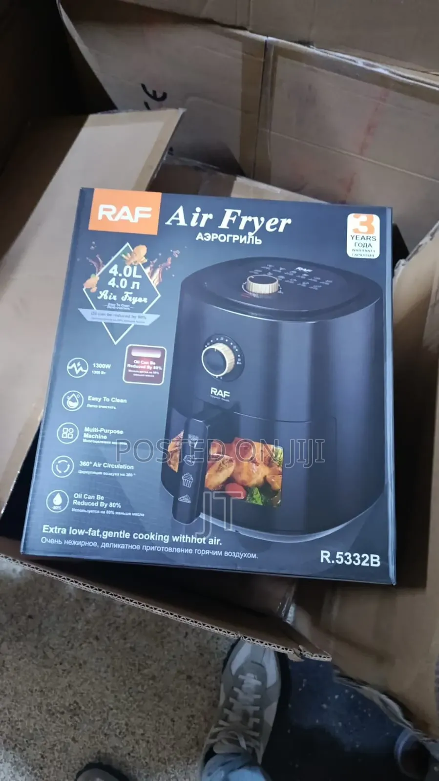 Raf 4 Liter Air Fryer - High Power 1700w Compact Cooker