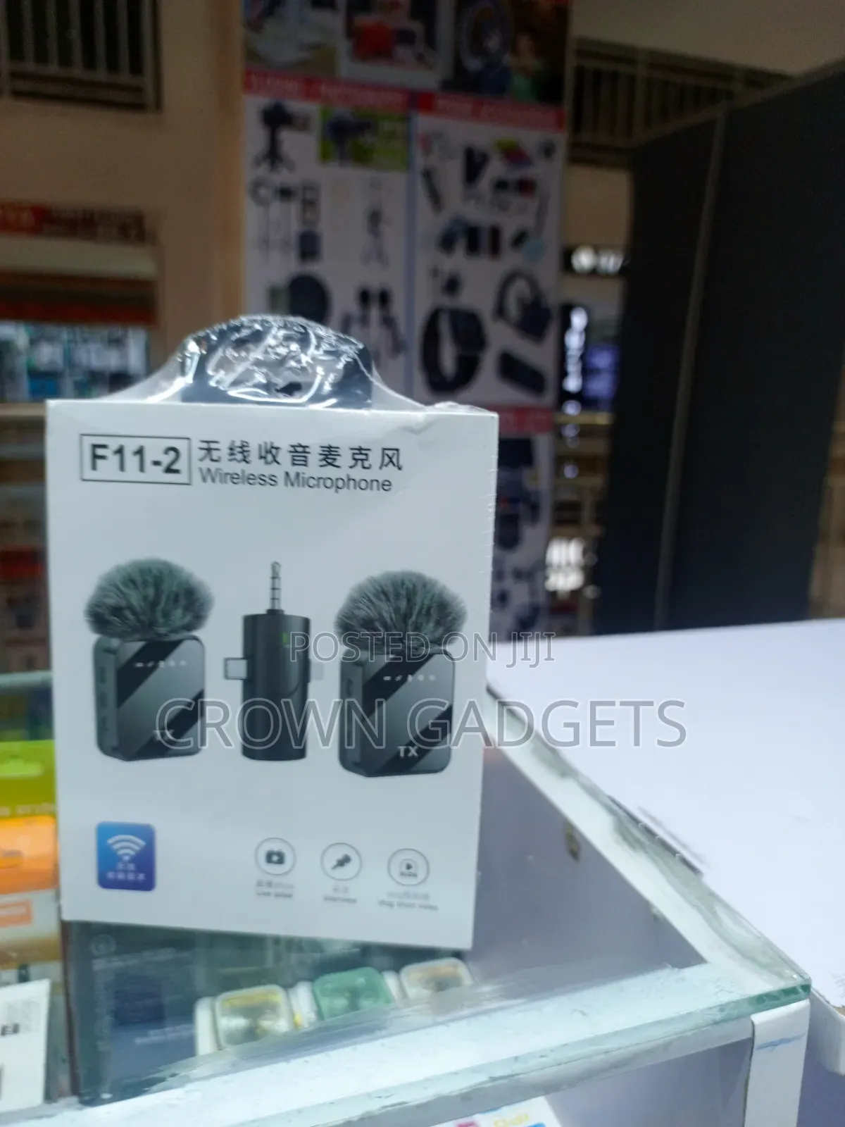 F11-2 Dual Wireless Microphone for iPhone and Android