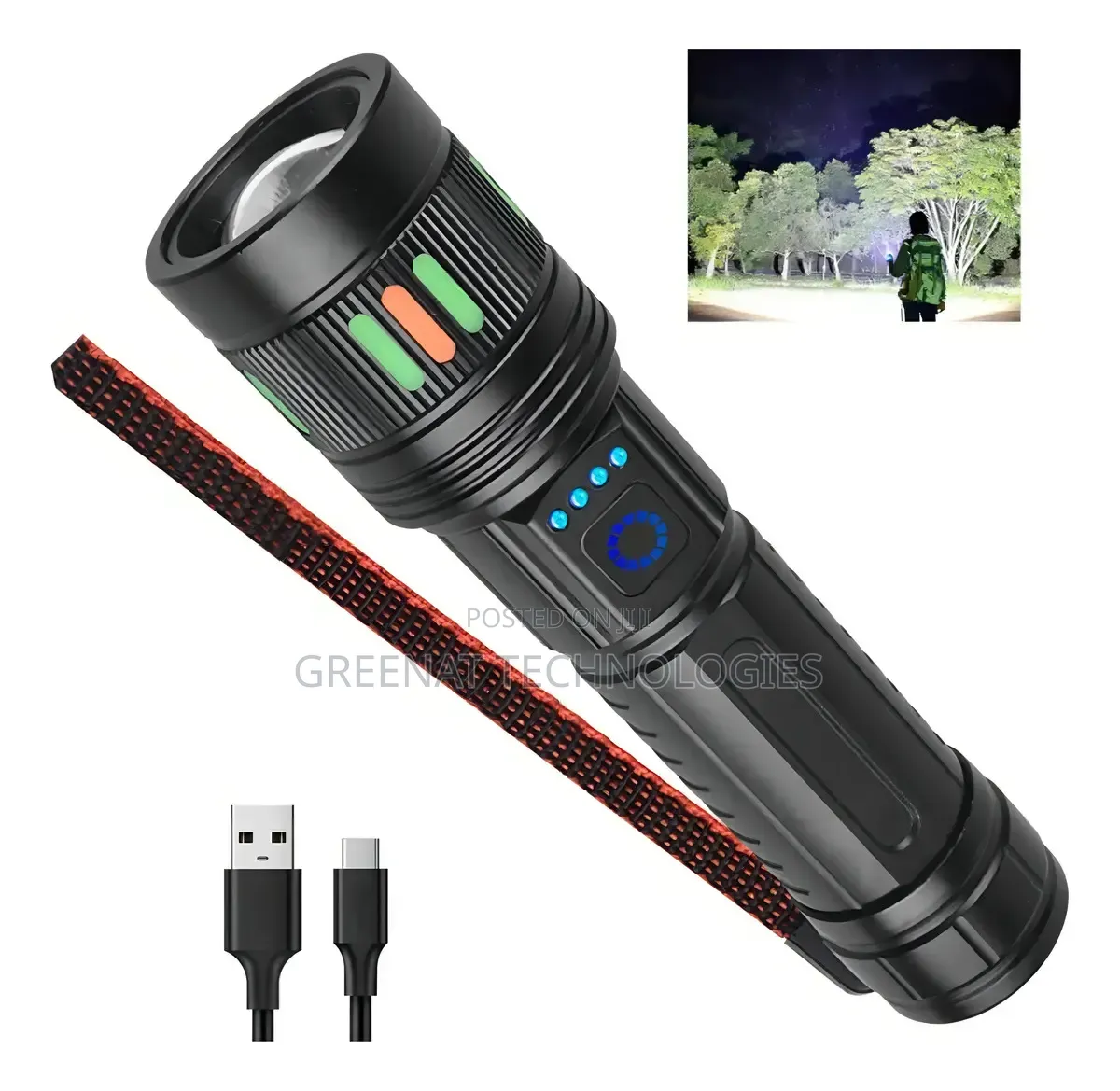 High Power Super Bright Flashlight White Laser Led