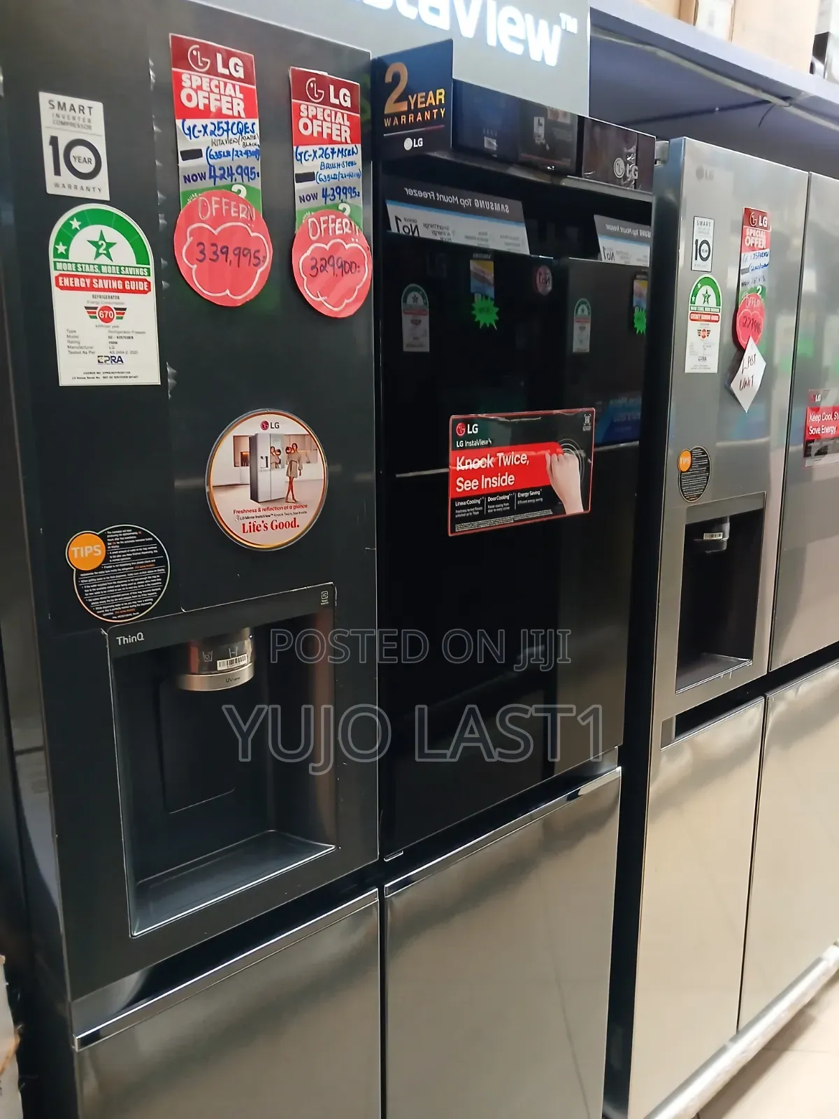 Lg 635l Side by Side Fridge With Instaview Gc-X257cqes