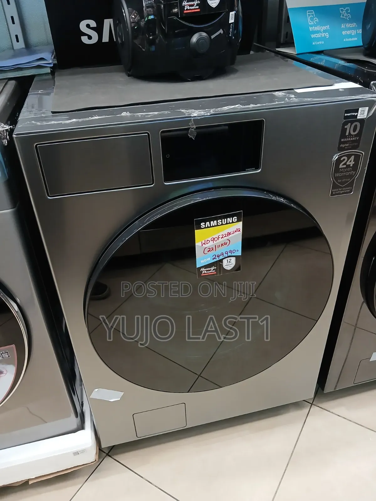 Samsung 22kg Washer Dryer |11kg Dryer Capacity | Wd90f22bcsnq