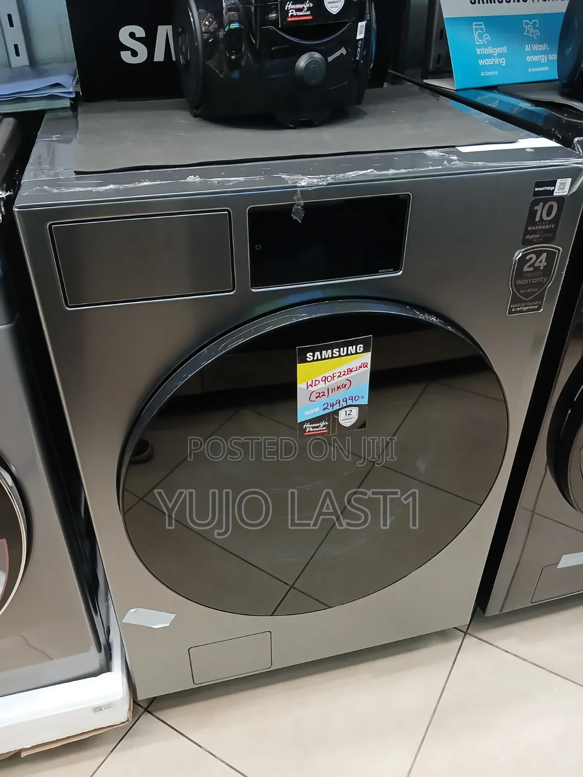 Samsung 22kg Washer Dryer |11kg Dryer Capacity | Wd90f22bcsnq