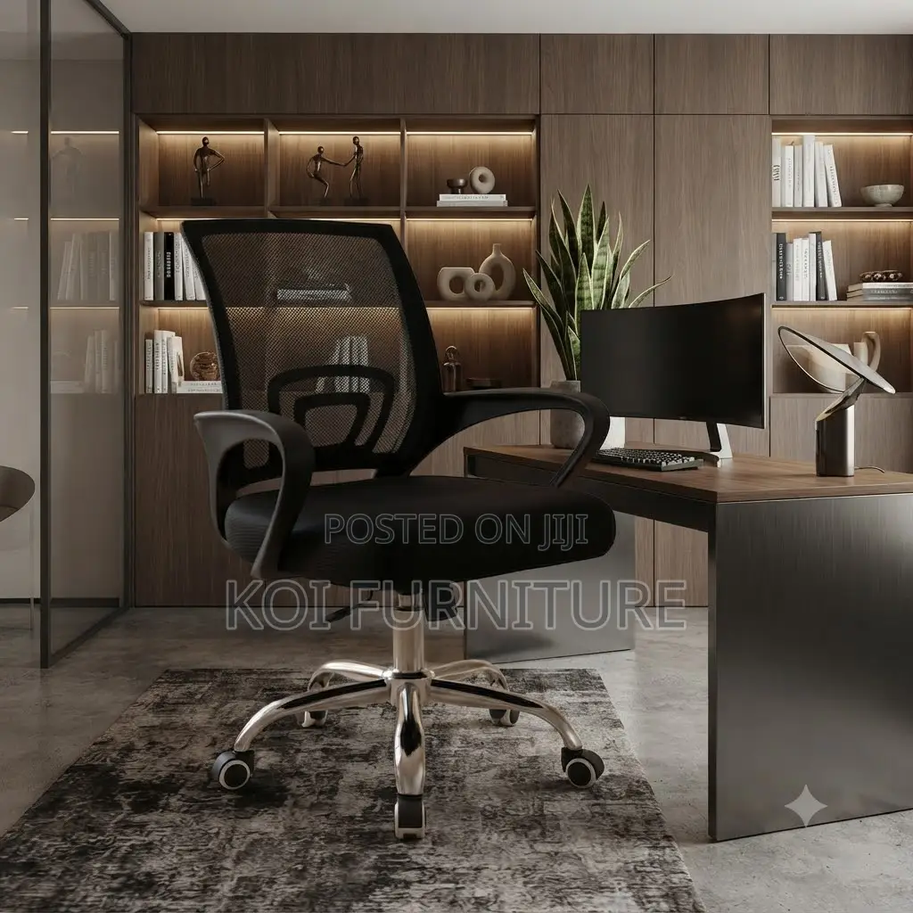 Office Chairs; Mid Back Mesh Clerical Ergonomic Swivel Boss Chair