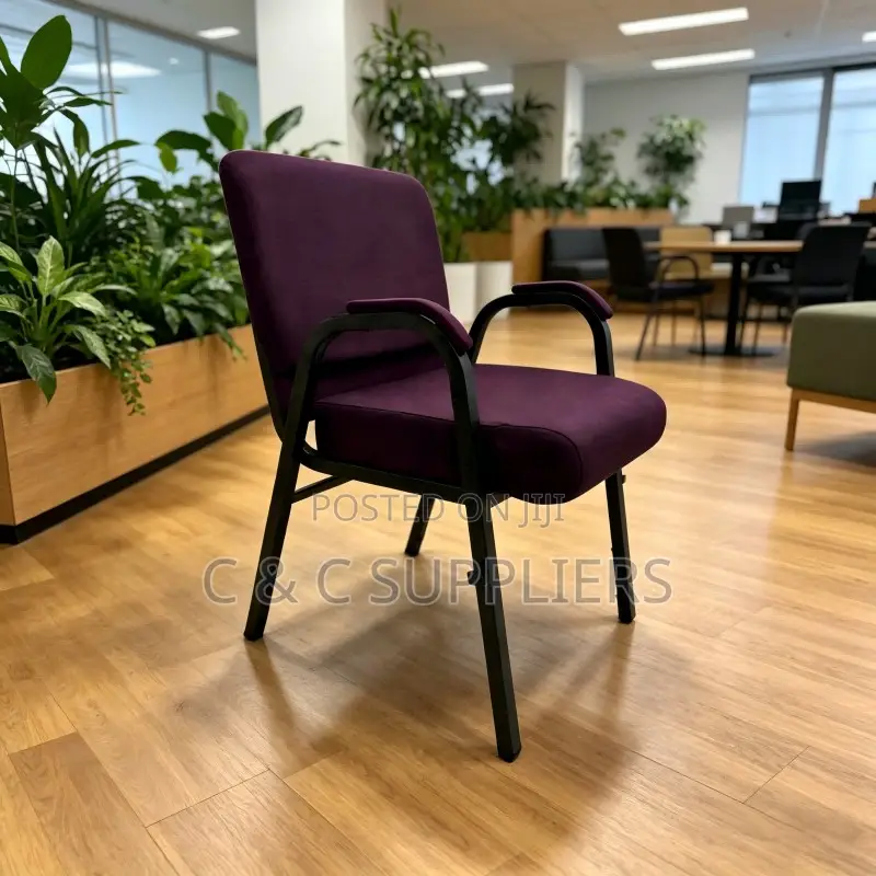 Stackable Church Chair -Padded Fabric