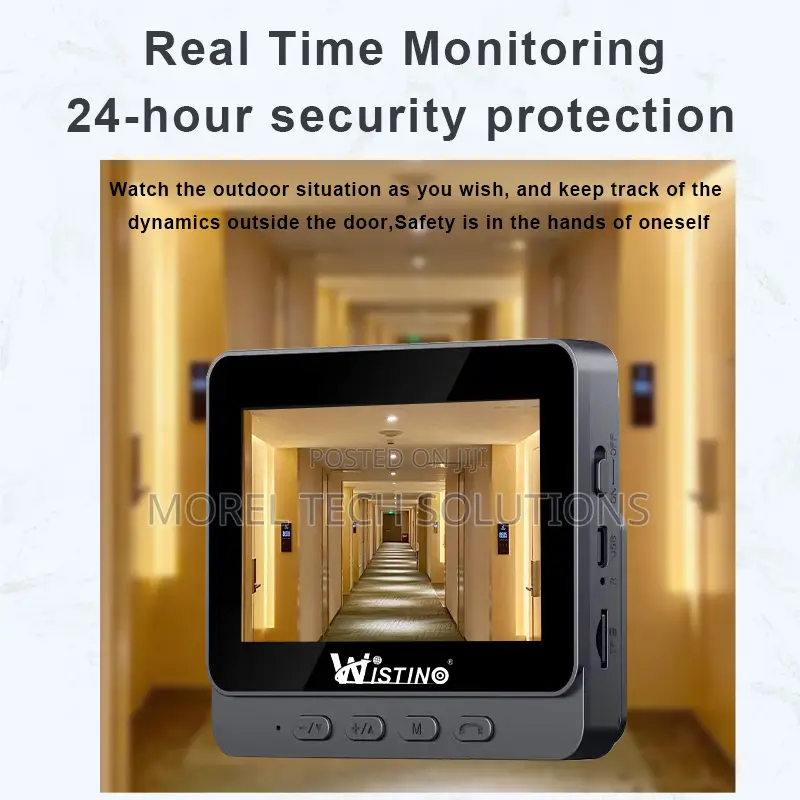 Video Intercom Doorbell1080p Hd Camera, Indoor LCD Screen, 2-Way Audio