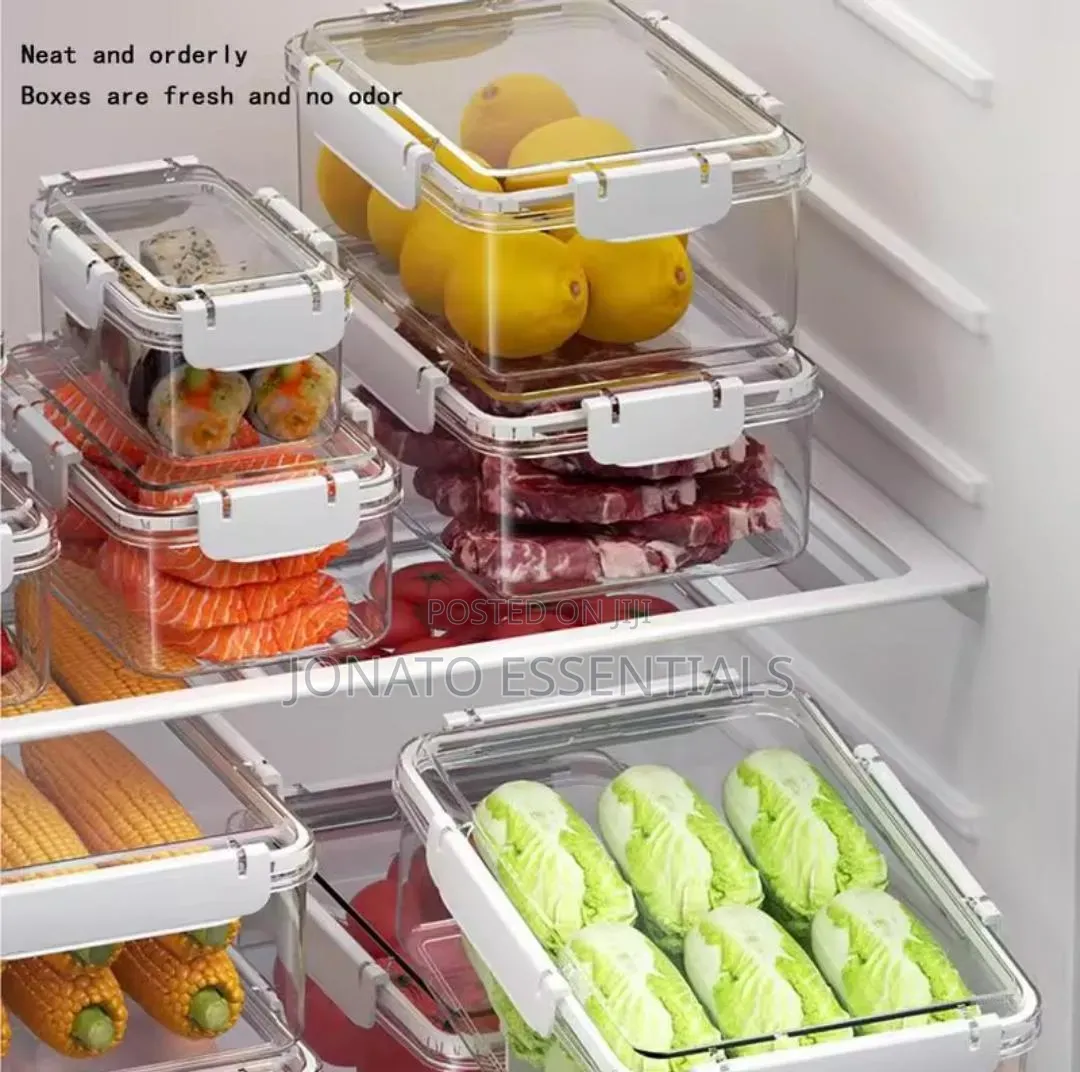 4-Piece Airtight Food Storage Container Set - Kitchen Organizers