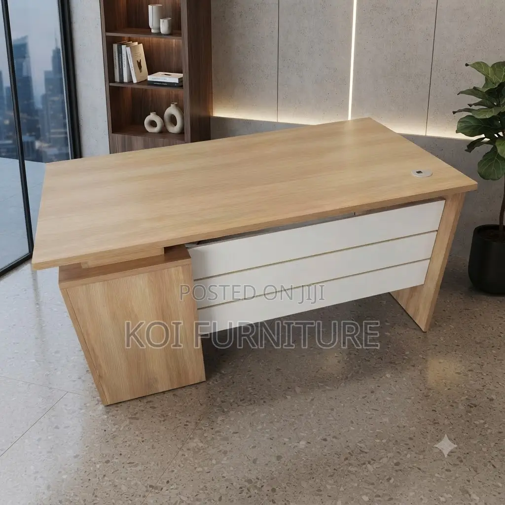 Office Desks; 1.4 Meters Executive Office Desk With Ample Storage