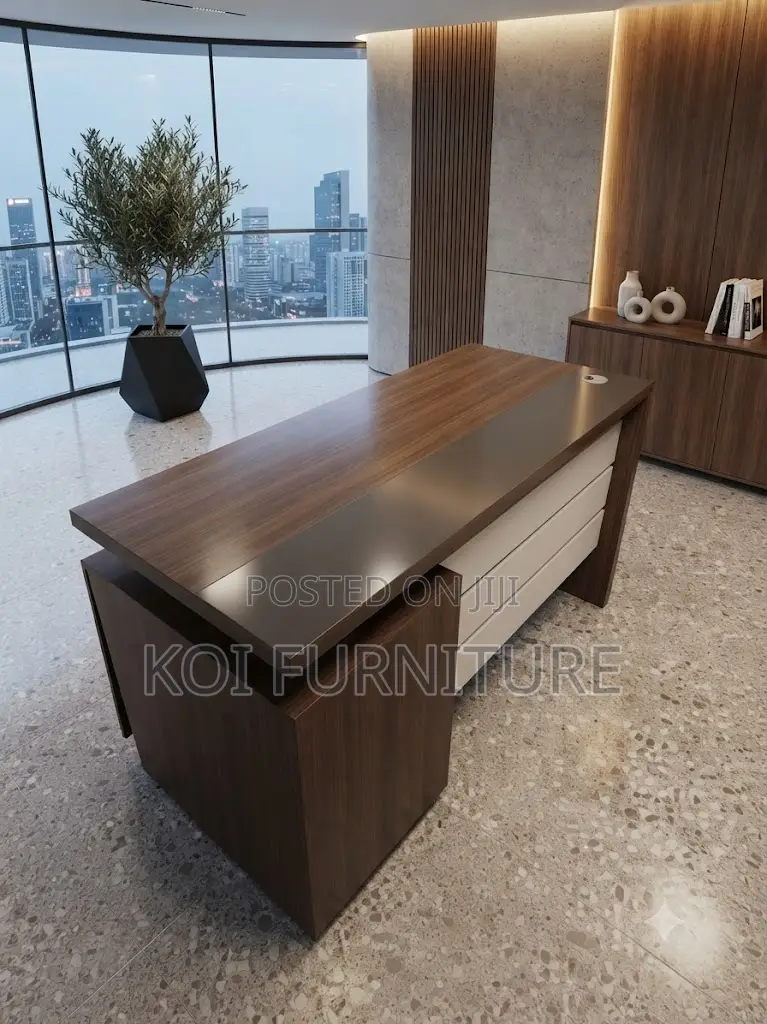 Office Desks; 1.4 Meters Executive Office Desk With Ample Storage